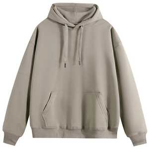 Wholesale Custom Color Tech Fleece Unisex Autumn Hoodie Pullover Polyester/Cotton <b>Silk</b> Screen 420g Lined Anti-shrink Windproof - Product Image 6