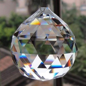 Esfera de Cristal Transparente, Prisma Atrapasueños, Esfera Colgante de Cristal para Decoración del Hogar y Feng Shui - Product Image 1