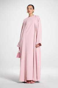 Abaya Traditionnelle Islamique pour Femme, Style Saoudien, Légère, Respirante, en Polyester, Longueur Cheville, Idéale pour l'Aïd et le Printemps, Vente en Gros à Dubaï - Product Image 6