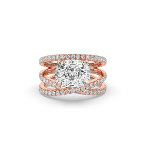 Anillo de Compromiso de Lujo para Mujer, con Diamante Cultivado en Laboratorio de 2.00 CT, Corte Brillante en Forma de Pera, Oro Sólido de 14K, Certificado IGI - Product Image 1