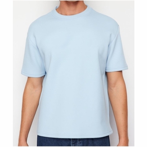 T-shirts à manches courtes pour hommes, 100% coton peigné, coupe ample, formels, personnalisés avec votre logo, haute qualité, motif, pour la gym, vente en gros - Product Image 3