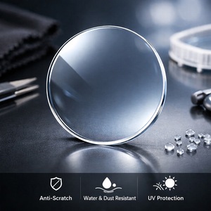 Verres de lunettes UV 1.74 UV420 ultra-minces progressifs pour presbytie DRP2 avec technologie CRIX, indice élevé, personnalisables OEM sur ordonnance - Product Image 4