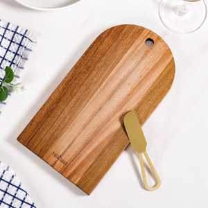Planche à découper en bois d'acacia de qualité supérieure, faite à la main, durable, plateau de service pour fromage, utilisation polyvalente - Product Image 1