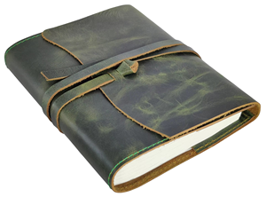 Nuevos diarios de viaje de papel de algodón hechos a mano, cuadernos de bocetos y diarios de cuero sin rayas, recargables y para regalo, de cuero suave tipo Hunter. - Product Image 3