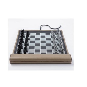 Premium Black PU Leather Chess Board Waterproof Custom <b>Large</b> Exhibition Chessboard Professional <b>Square</b> Board Game <b>Set</b> Gift - Product Image 3