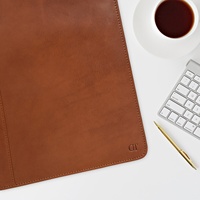 Tan puro cuero suave genuino cartera A4 cuaderno carpeta de documentos caso hecho a mano cuero Real cremallera archivo almacenamiento Personal