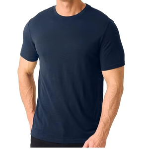 Camiseta de Manga Corta para Hombre, 100% Lana Merino, Secado Rápido, Protección Solar, Transpirable, para Verano - Product Image 1