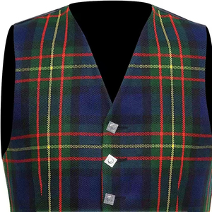 Mens Plaid Tartan Waistcoat Traditional Checkered Vest For Formal Events Business And Casual Wear For Sale Made in Pakistan - Product Image 3
