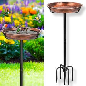 Bebedero de Metal Decorativo para Pájaros, para Balcón, Patio, Jardín, Decoración y Actividades de Alimentación de Aves Silvestres - Product Image 3