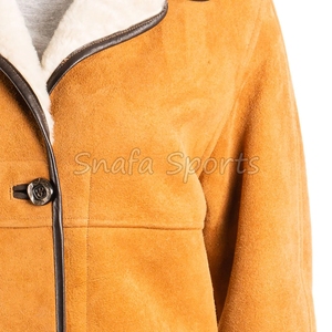 Chaqueta Casual de Cuero Genuino para Mujer, Talla Grande, con Bordado Personalizado, Logotipo y Opciones de Color, Venta al Por Mayor OEM - Product Image 3