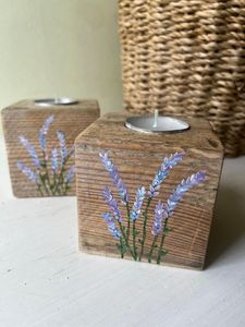 Nuevo Portavelas con Base de Madera Impresa para el Hogar, Bodas, Fiestas, Portavelas Personalizado para Decoración de Mesa y Uso en Aromaterapia - Product Image 2