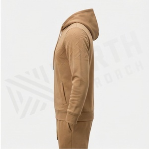 Men's Hooded <b>Tracksuit</b> Set Casual Geometric Pattern Polyester Cotton Full Length Drawstring Pants With Side Pockets Autumn Wear - Product Image 3