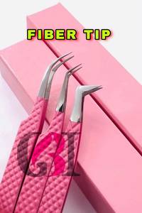 Curve/45/Boot Eyelash Extension Tweezers Set Anti Slip Stainless Steel Volume <b>Lash</b> Tweezers Custom Logo Color Anti-Magneti - Product Image 2