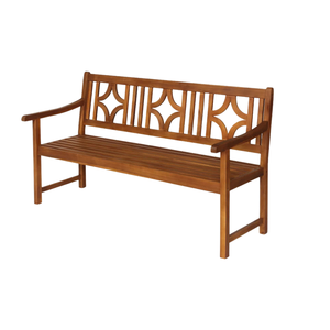 Banco de Jardín de Madera de Teca Sólida de Lujo, Banco de Patio, Banco de Parque de Madera, Muebles para Hotel, Villa o Resort - Product Image 1