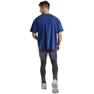 T-shirt unisexe en coton épais 100 % personnalisé, délavé à l'acide, anti-plis, à manches courtes – Haute qualité, séchage rapide et écologique - Product Image 2