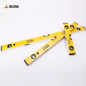 Niveau en alliage d'aluminium BODA avec une précision de +/-10 mm, plage de mesure de 0 à 5 m, fonction de nivellement magnétique puissante pour les chantiers de construction - Product Image 1