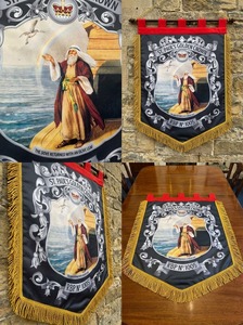 High Quality Custom Printed Religious <b>Banner</b> - St. Paul's Golden Crown Design with Tassels and Hanging Tabs - RBP No. 1005 - Product Image 4
