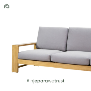 Conjunto de Sofá Moderno de 3 Plazas para Exteriores, en Madera de Teca Sólida Premium, Resistente al Agua y Duradero, Ecológico, para Uso en Villas, Hoteles y Apartamentos - Product Image 4