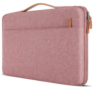 Magnifiques sacs pour ordinateur portable de couleur rose pour hommes et femmes, plusieurs poches zippées, matériau 100% polyester, résistant aux chocs, imperméable - Product Image 5