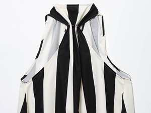 Nuevo Chaleco sin Mangas a Rayas, Estilo Europeo y Americano, Simple y Holgado, para Mujer, Color Puff - Product Image 5