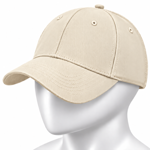 Casquette de baseball unisexe en sergé 6 panneaux marron avec œillets, style sportif décontracté, boucle métallique, en coton respirant et imperméable - Product Image 2