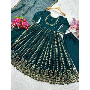 Robe de soirée pour femmes designer avec ensemble Dupatta - Product Image 4