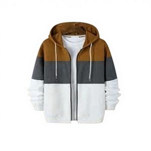 เสื้อฮู้ดดี้ผ้าฟลีซคอตตอน 100% น้ำหนัก 280 กรัม แบบซิปเต็มตัว สำหรับผู้ชาย ตัดเย็บแบบคัทแอนด์ซอว์  ชุดกีฬา พิมพ์ลายดิจิทัล ระบายอากาศได้ดี สีพื้น สำหรับฤดูใบไม้ผลิ - Product Image 3