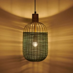Lámpara Colgante Redonda de Ratán, Estilo Bohemio, Decoración Interior para el Hogar, 100% Hecha a Mano, Iluminación para Sala de Estar a un Precio Razonable - Product Image 1