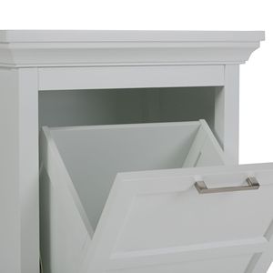 Avington bianco puro cesto della biancheria per mobili da bagno - Product Image 5