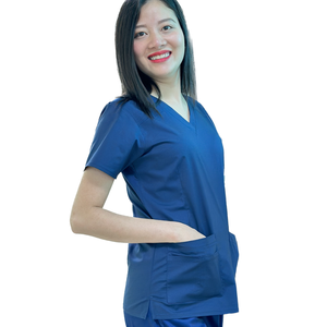 Servicio ODM/OEM de Vietnam-Uniforme hospitalario Scrub con cuello en V Camisa y pantalones-Alta calidad y precio competitivo - Product Image 2