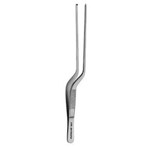 Pinza para apósitos de oído Jansen de acero inoxidable quirúrgico de alta precisión, 2 mm, 1x2 dientes, con forma de bayoneta, instrumento médico - Product Image 1