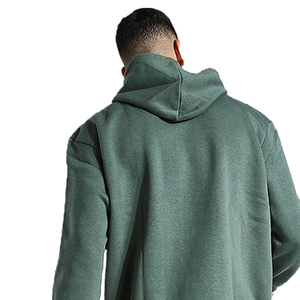 Custom Mens Breathable Quick-Dry Cotton Hoodie & Short Set Plus Size Solid Color Wholesale Casual Wear - Product Image 3