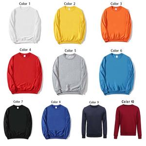 เสื้อสเวตเชิ้ตคอกลมปักโลโก้ GAF ผ้าคอตตอนเนื้อหนาคุณภาพสูง ทอแน่น สีพื้น สำหรับผู้ชาย ใส่ได้ในฤดูใบไม้ร่วง - Product Image 5