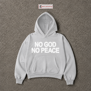 Silver Graphic Hoodie Oversized Streetwear Pullover <b>Sweatshirt</b> Unisex <b>Men</b> Women Casual Fashion Hooded Top Bold <b>White</b> Typography - Product Image 5