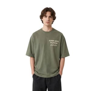 T-shirt surdimensionné en coton 250 g/m² à épaules tombantes, style streetwear, coupe ample, personnalisable (OEM/ODM) - Product Image 6