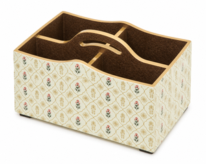 ที่ใส่ช้อนส้อมไม้ทำมือ 4 ช่อง กล่องจัดระเบียบครัว กล่องเก็บของบนโต๊ะ - Product Image 4
