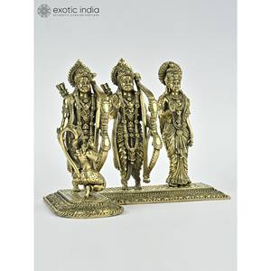 รูปปั้นทองเหลืองคุณภาพเยี่ยม3.7นิ้วสำหรับบ้านของขวัญและวิหารผลิตในอินเดีย - Product Image 2