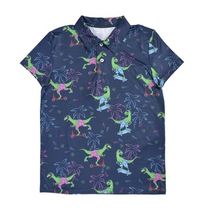 Polo de golf personalizado de rendimiento para hombre con logotipo de poliéster Spandex de secado rápido transpirable Slim Fit All Print sublimación Polo - Product Image 6