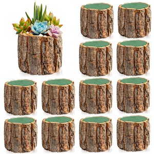 Handcrafted Acacia <b>Wood</b> Planter Box - <b>Rustic</b> Brown Wooden Flower Pot Wholesale - Product Image 6