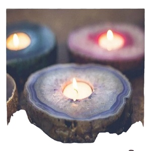 Tiradores de cajón de armario de ágata azul a granel, portavelas de estilo de amor de lujo con diseño de borde dorado para armarios y puertas de cocina - Product Image 2