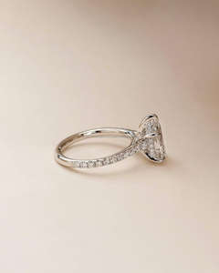 Arin Eternity Band IGI/GIA Certified Oval Lab Grown Diamond 14K Anillo de oro amarillo/blanco para compromiso de mujer/Laboratorio de bodas - Product Image 3