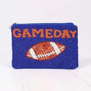 Bolso de Mano Personalizado Hecho a Mano con Cuentas de Vidrio Mini Seed, con Temática Deportiva, Base de Algodón, para Fiestas y Eventos Deportivos. - Product Image 4