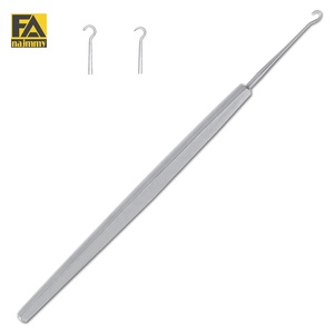 Alta calidad 18cm/7 ''doble punta de acero inoxidable Frazier Hooklet Guthrie Manual Power 16cm pequeña curva Gillies gancho de piel - Product Image 2