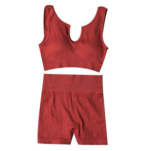 Conjunto Deportivo de 2 Piezas para Mujer 2024, Sujetador Deportivo con Aros y Relleno, Diseño de Sujetador con Soporte, Material de Poliéster/Algodón de Secado Rápido - Product Image 2