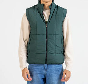 Chaqueta Acolchada Unisex al por Mayor, Tejido de Forro Polar, Ligera, Acolchada, Sin Mangas, Impermeable, Resistente al Viento, Ecológica - Product Image 4