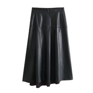 Falda Larga de Mezclilla Elegante Personalizada para Mujer, Falda Midi con Abertura para Verano, Uso Formal y Casual - Product Image 6