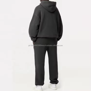 Sweat à capuche vintage épais et épais avec lavage de pierre surdimensionné pull en éponge française 500 gsm sweats à capuche lavés à l'acide pour les hommes expédition DDP - Product Image 5