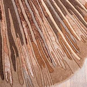 Alfombra Moderna de Lana Azul Estilo Persa, Anudada a Mano, con Patrón Floral de Pelo Cortado, Ecológica, Lavable, Antideslizante para Comodidad en la Cocina - Product Image 4