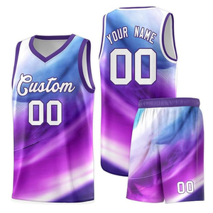 Colorful Basketball Uniforms Abstract Graphic Pattern Sports Jerseys for Men - Product Image 3