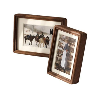Wood Picture Frames with Inner Frame Linen Liner - Product Image 2